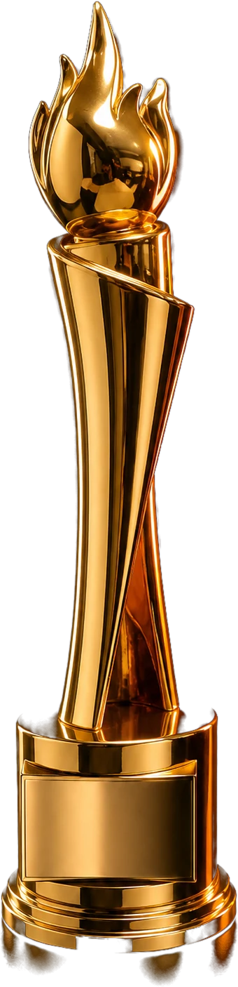 Trophy awarded for Calde-Fest Gold Award, 2018